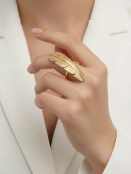 House of Pehr - Women Gold Brass Ring