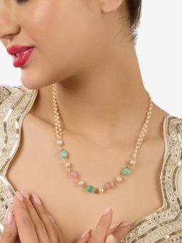 Zaveri Pearls - Women Multi-Colour Alloy Necklace
