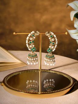 Zaveri Pearls - Women Green Alloy Earrings