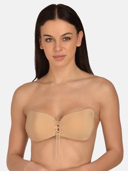 Mod & Shy - Solid Beige Butterfly Stick-On Bra Beige