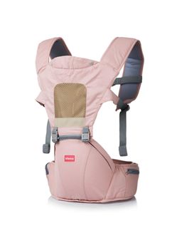 INFANTSO - Pink Baby Carrier With 4 Adjustable Carry Positions (0-2 Years)