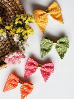 Rattle And Co - Bandhani Bows Pack Of 4