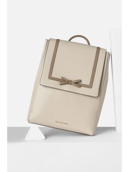 Van Heusen - Womens Beige Solid Casual Backpack