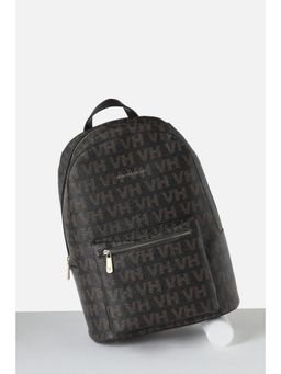 Van Heusen - Womens Black Graphic Print Casual Backpack