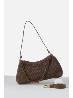 Van Heusen - Womens Brown Textured Casual Sling Bag