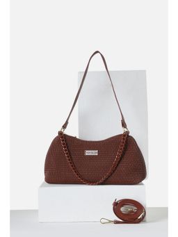 Van Heusen - Womens Maroon Textured Casual Sling Bag