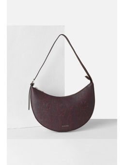 Van Heusen - Womens Burgundy Printed Casual Handbag