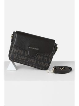 Van Heusen - Womens Black Graphic Print Casual Sling Bag