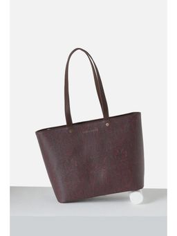 Van Heusen - Womens Burgundy Print Casual Tote Bag