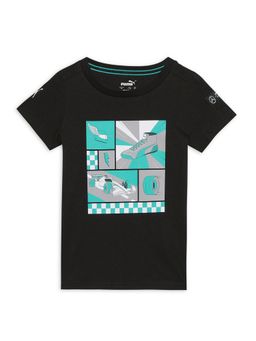 Puma - Mercedes AMG Petronas F1 Pre School Unisex Black T-Shirt