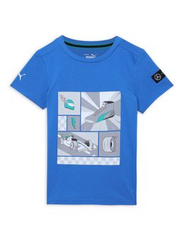 Puma - Mercedes AMG Petronas F1 Pre School Unisex Blue T-Shirt