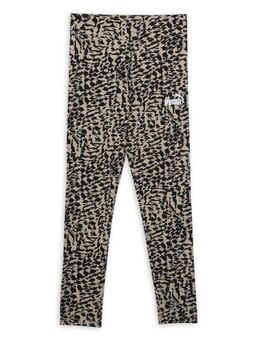 Puma - Essentials ANIMAL Print Girls Beige Tights