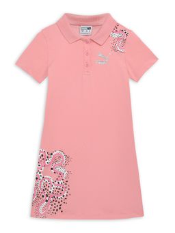 Puma - Flower Graphic Girls Pink Dress