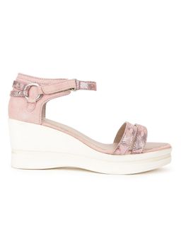 WOODS - Pink Wedge Heel For Women