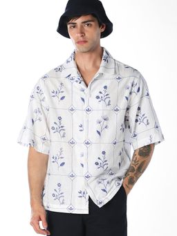 Jack & Jones - Floral Embroidered Oversized Shirt