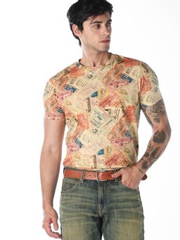 Jack & Jones - Vintage Ticket Print Cotton T-Shirt