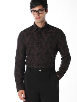 Jack & Jones - Jacquard Printed Slim Fit Shirt