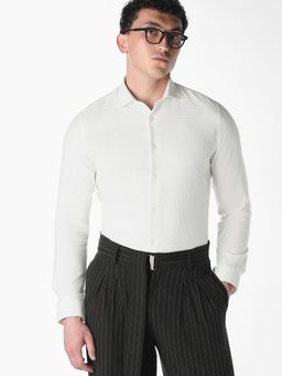 Jack & Jones - White Full Sleeves Shirt