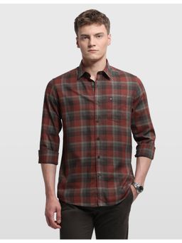 Arrow Sports - Mens Red Chelsea Slim Fit Sage and Sun Shirt