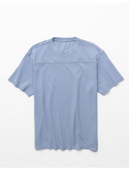 American Eagle - Blue Ae Short Sleeve Pique T-Shirt