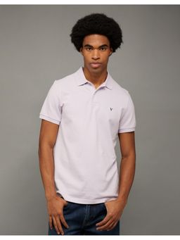 American Eagle - Purple Ae Slim Fit Flex Pique Polo T-Shirt