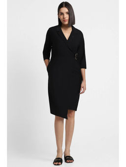 Allen Solly - Women Black Solid Casual Dress