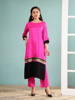 Ritivesh - Rani Pink Modal Kurta with Pant