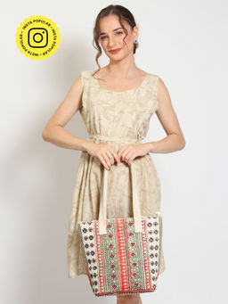 ART AVENUE - Multi-Colour Beckon Cotton Printed Women Handbag