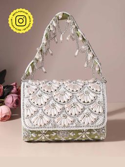 HOUSE OF WEBHIN - Noorani Green Flap Bag
