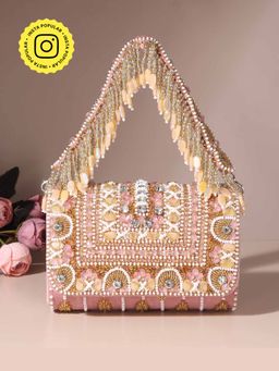 HOUSE OF WEBHIN - Inaaya Pink Flap Bag