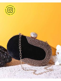 HOUSE OF WEBHIN - Twilight Black Oval Clutch