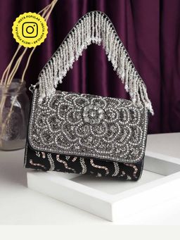 HOUSE OF WEBHIN - Raaz Black Flap Bag