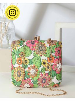 HOUSE OF WEBHIN - Leaf and Bloom Clutch