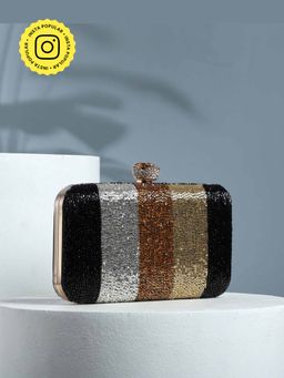 HOUSE OF WEBHIN - Tavisha Black Clutch