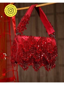 HOUSE OF WEBHIN - Shabnam Red Flap Bag