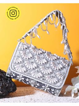 HOUSE OF WEBHIN - Noorani Grey Flap Bag