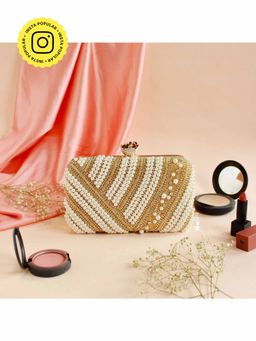 HOUSE OF WEBHIN - Heer-E-Gul Golden Clutch