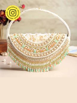 HOUSE OF WEBHIN - Anaya Pearl Hand Embroidered Bag