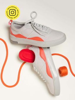 Ludic - Enhanced Grey Low Canvas Sneakers