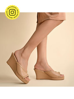 SKO - Verona Nude Wedges