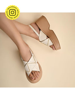SKO - Florence Ivory Platform Heels