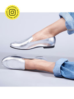 SKO - Olivia Silver Loafers