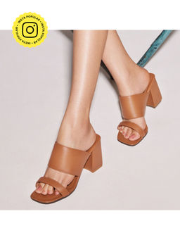 SKO - Rosa Tan Heeled Sandals