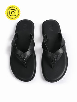 SKO - Men Bologna Black Slippers
