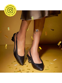 SKO - Amorphic Pump Black Heels