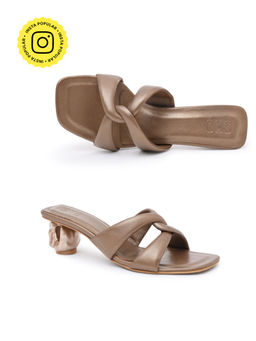 SKO - Arya Bronze Block Heels