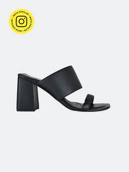 SKO - Rosa Black Block Heels