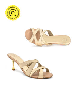 SKO - Tina in Gold Patent Stilleto Heels