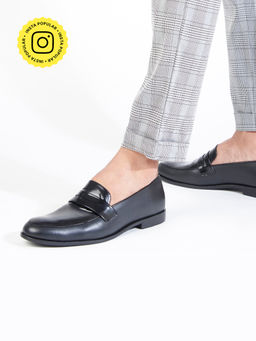 SKO - Men Hugo Black Patent Leather Loafers