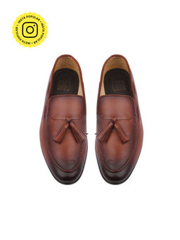 SKO - Men Bari Leather Brown Dual Tone Loafers
